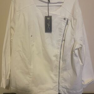 DG2 by Diane Gilman White Utility Jacket